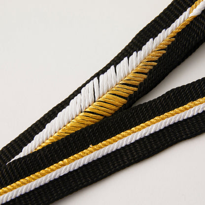 Obijime KAPUKI Bespoke [Yamato Kumihimo Extra Thick] Black Gold