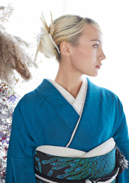 孔雀浅葱：2026年成人式振袖レンタル