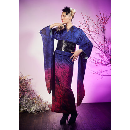 クロコ エナメルブラック ：帯ベルト｜レザー