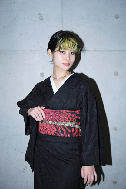 Obijime [Kumihimo inside the fan face]