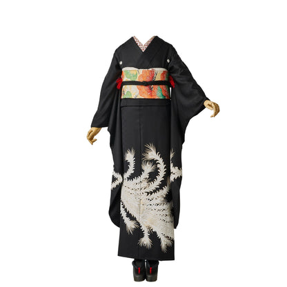 黒紋付鳳凰：2026年成人式振袖レンタル