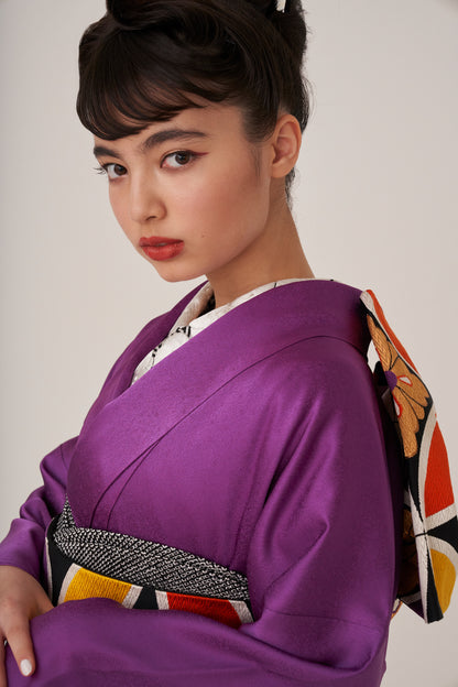 Fukuro obi KAPUKI original [Cloisonne purple]