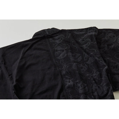 【セット購入】 蛇と髑髏 ブラック：デニム振袖 KAPUKIオリジナル