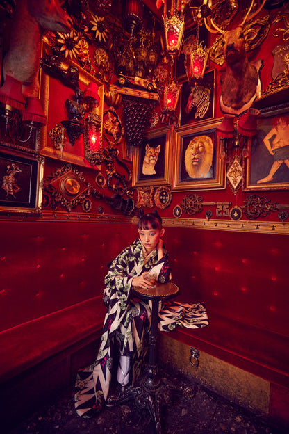 袋帯 KAPUKIオリジナル 【漆市松 黒】