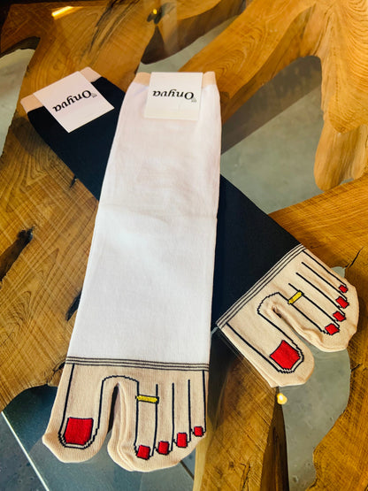 ソックス Onyva 「足袋ペディキュアソックス」」