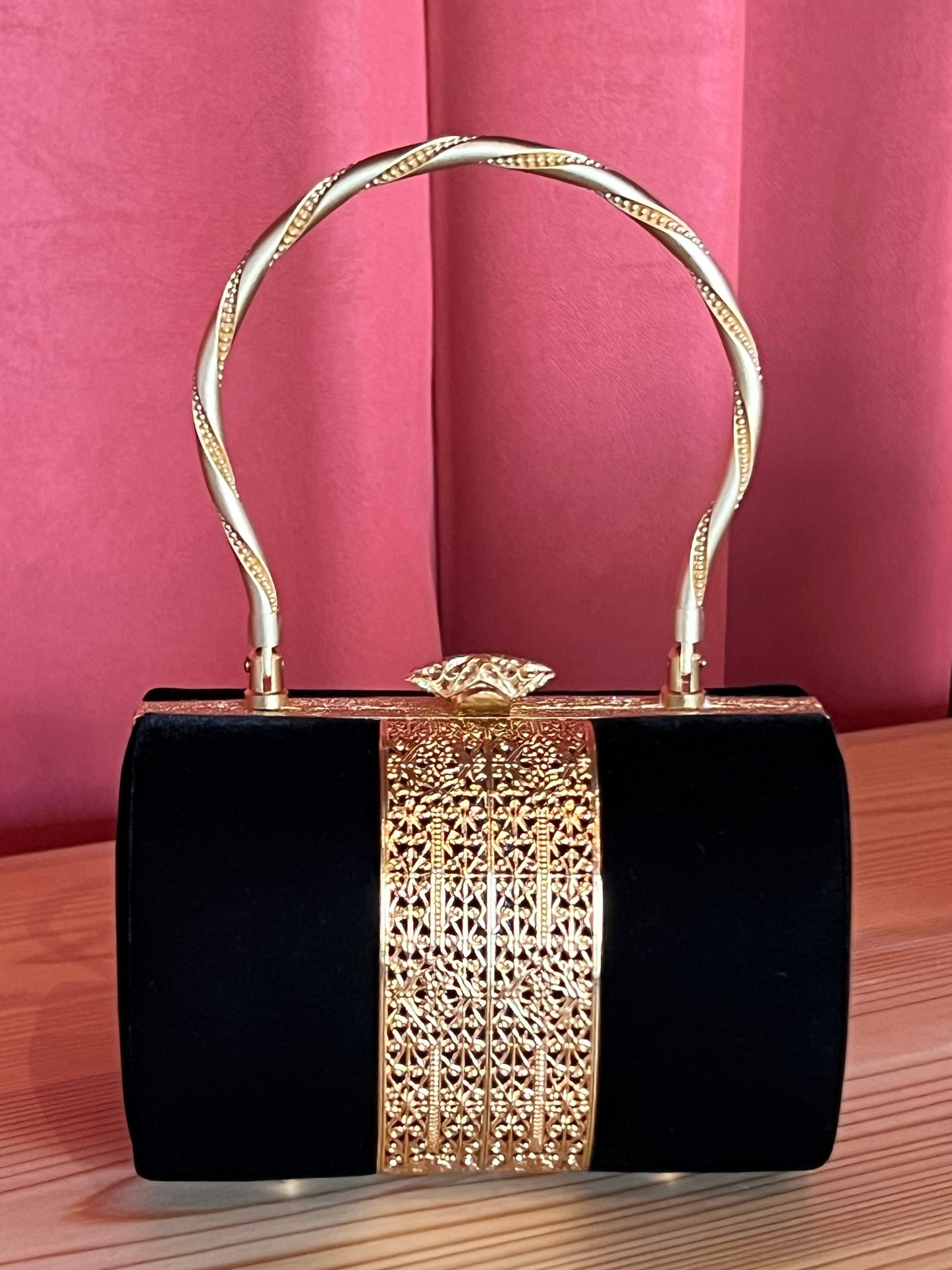 Bag Sakura Velvet Gold Line