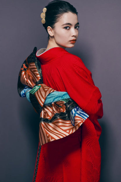 線牡丹 × 雪持笹：2026年成人式振袖レンタル