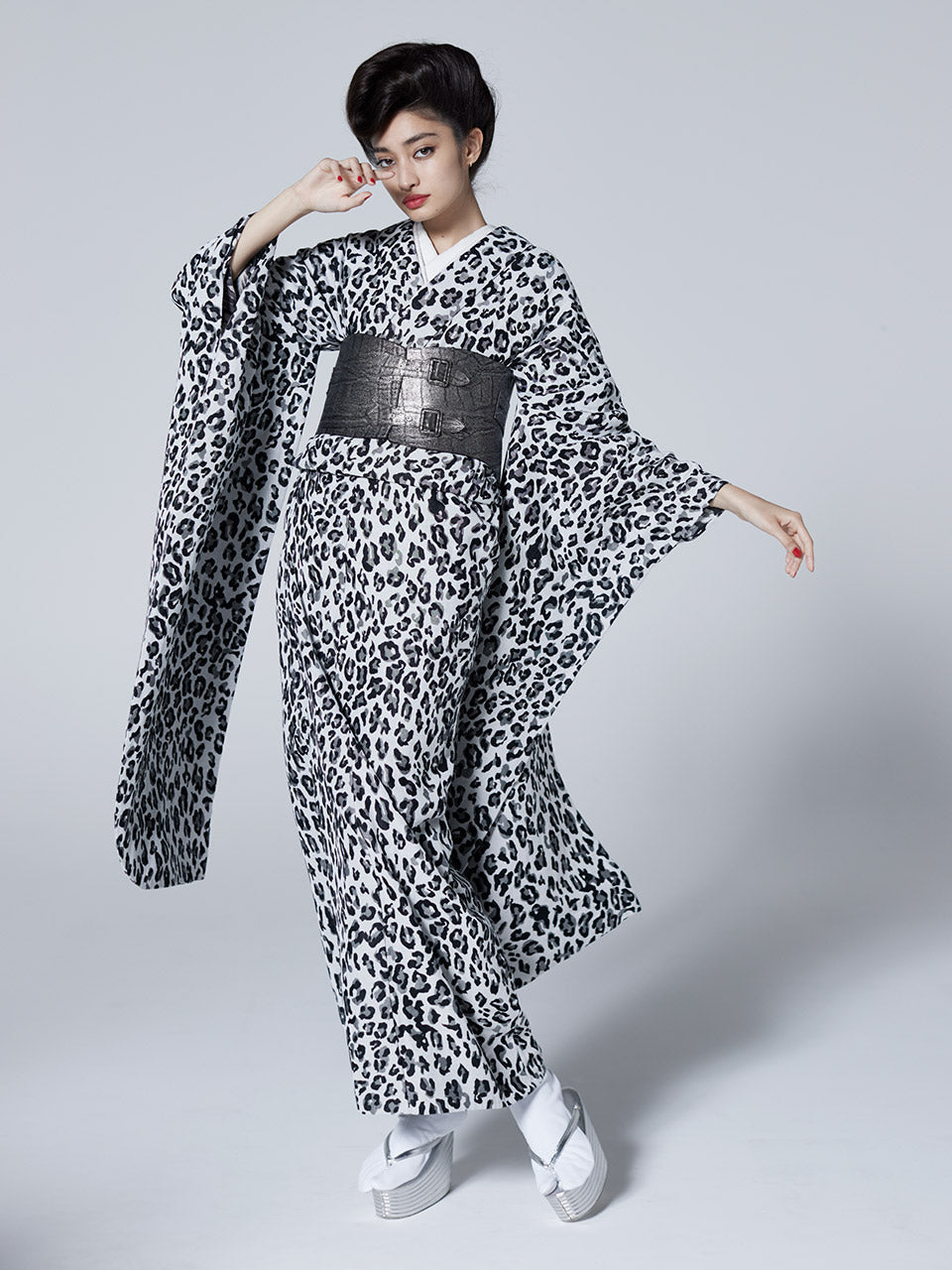 象 シルバー：帯ベルト｜レザー